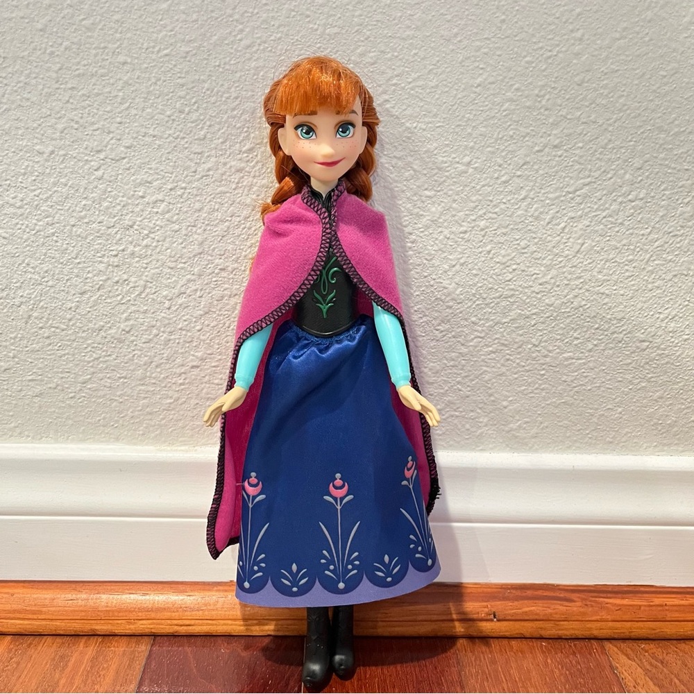 Frozen Disney's Shimmer Anna Fashion Doll, Skirt, Shoes, and Long Red Hair